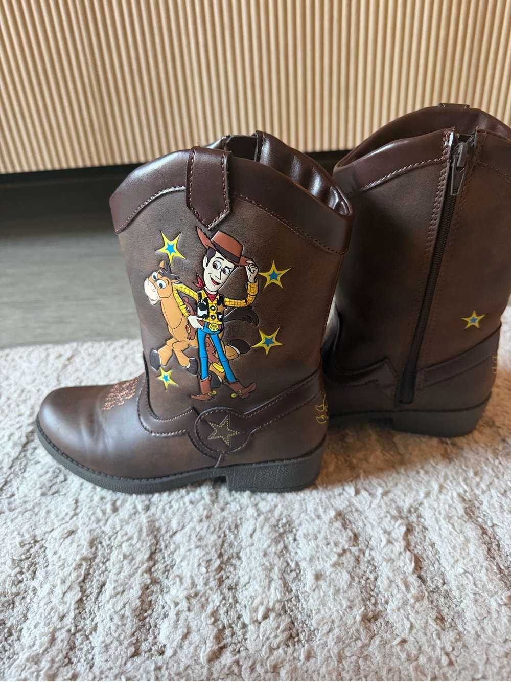 Toy Story Brown kids Boots with Design(unisex)